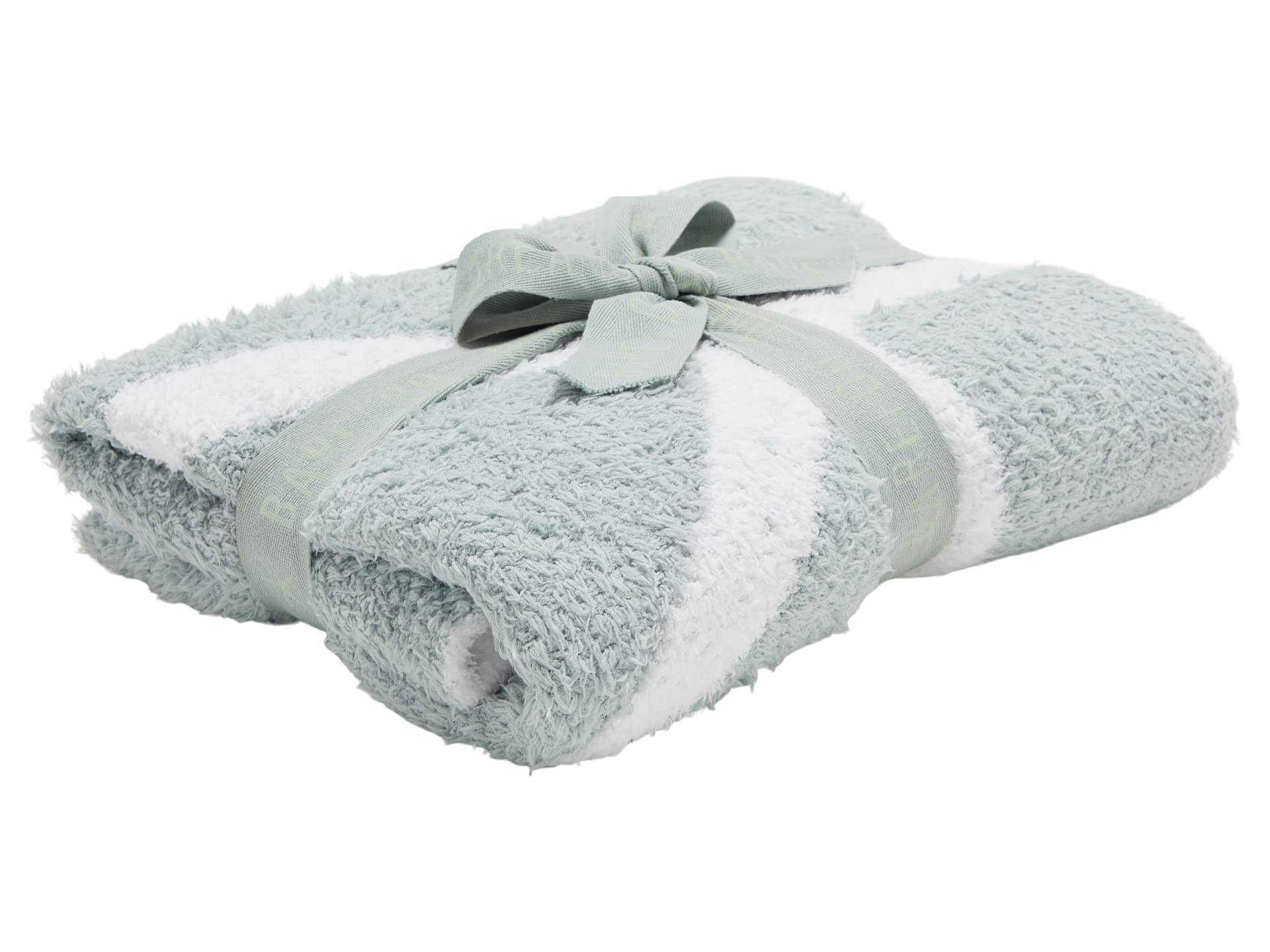 87382ebeed50f115b2e597d3c3842b8202abf8ef1d09682bb988616a078aa7d3.jpg Barefoot Dreams CozyChic Starfish Baby Blanket - Seafoam Green - Image 1