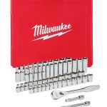 Milwaukee 3/8" Drive SAE & Metric Ratchet & Socket Set