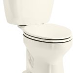 Kohler 31621-RA Cimarron Two-Piece Elongated 1.28 GPF Chair Height Toilet, Biscuit