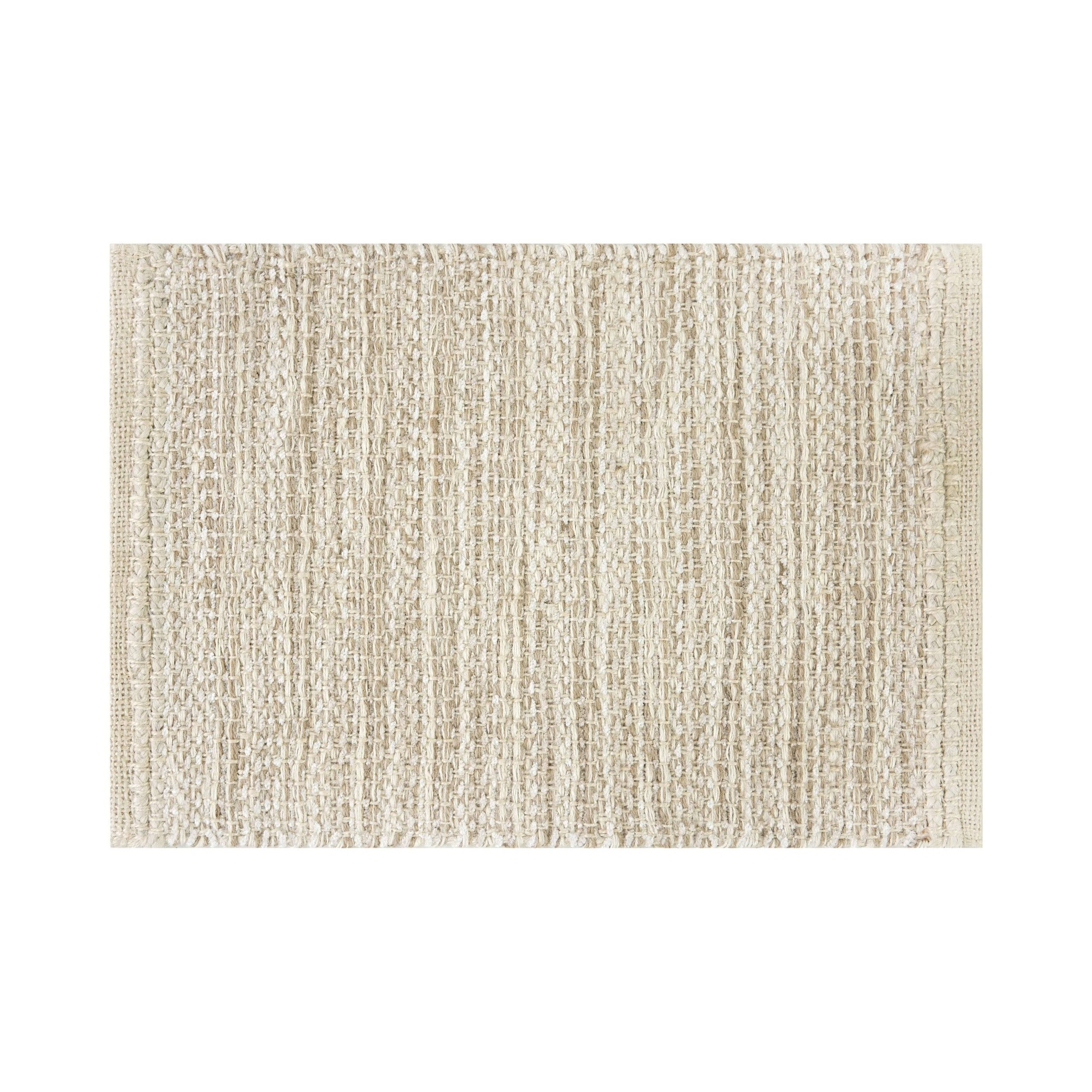 876eb8ea23eb7bcaa750ab2eaf8fd0bbe370370c5053df8a9c87380b841a07b2.jpg Better Homes & Gardens Woven Jute and Chenille - Ivory/ Natural - Table Placemat - 14 inchx19 inch, Size: 14 inch x 19 inch - Image 1