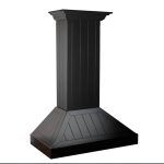 ZLINE KPCC 36" Wooden Wall Mount Range Hood in Black - Includes Motor