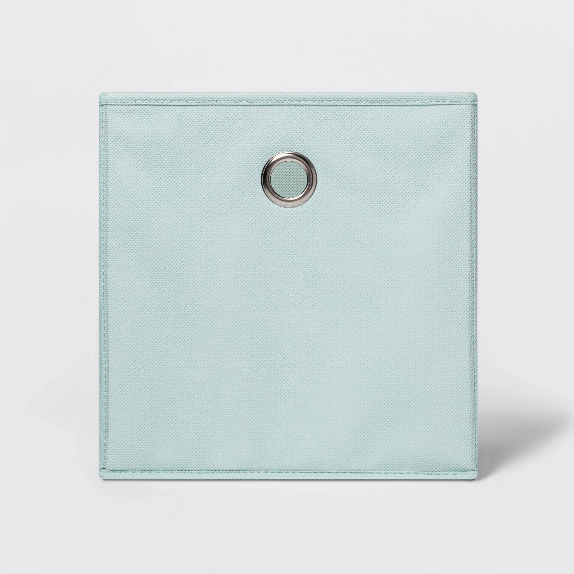 878a44d825a7f01f796dd90d30bb9b1a98fbcef4b288a3e0b958c0ae5e736d8e.jpg 11" Fabric Cube Storage Bin Mint - Room Essentials - Image 1