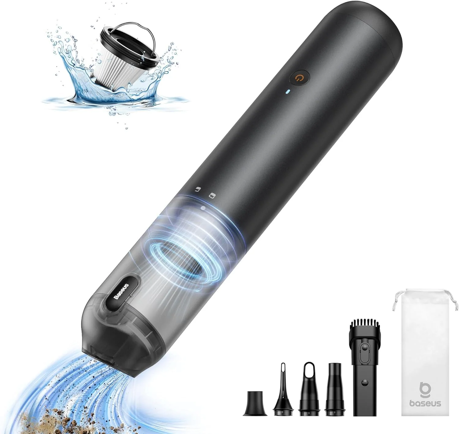 87cd0dc7fb285f73672dbc5fb8d91cd54c295497af9d5dabeedadf660ef64a53.webp Baseus Portable Cordless Car Vacuum Cleaner High Power - Image 1