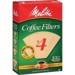 Melitta #4 Cone Natural Brown Coffee Filters - 100 count
