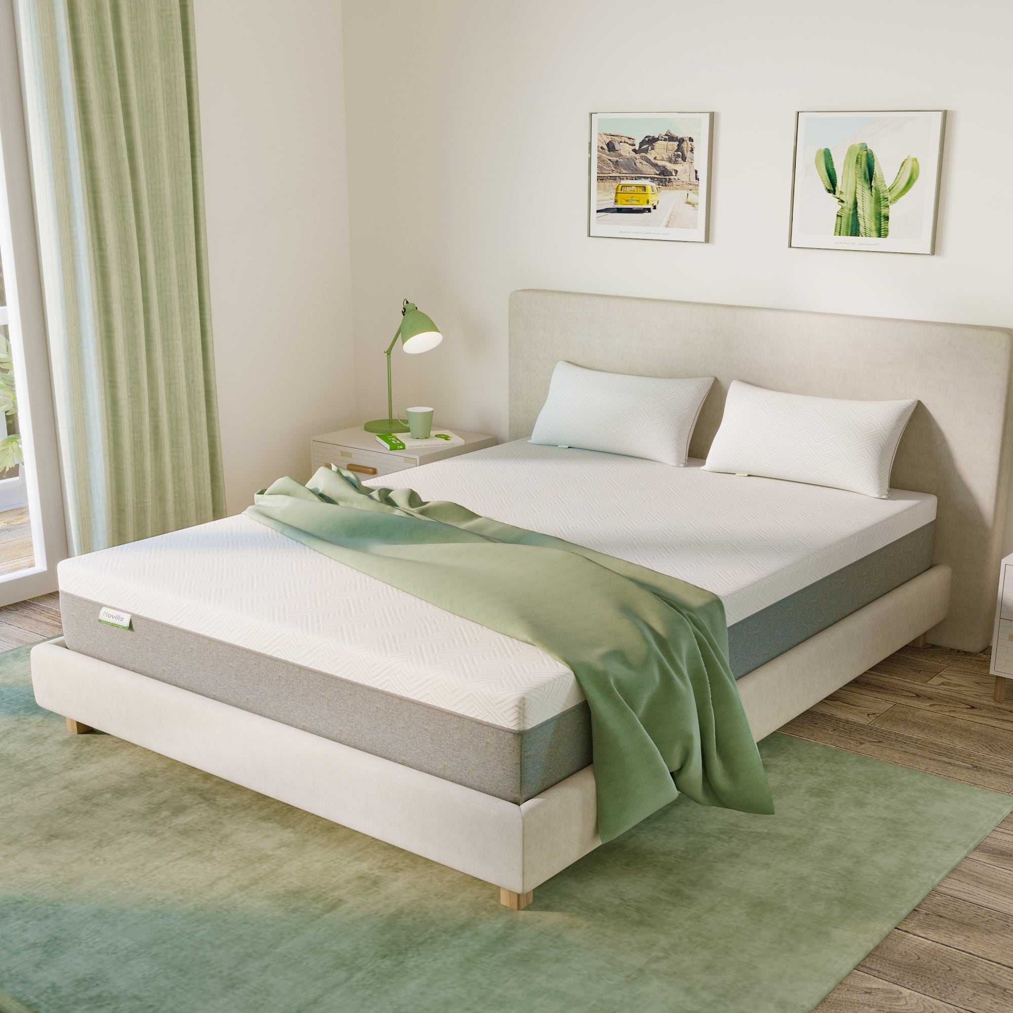 87e724e0ca5f5d7436df548260c4f3214616474f2529c7733d93b19b75ad2c9f.jpg 12 inch Cooling Gel Memory Foam Mattress-in-a-Box. Twin Mattress - Image 1