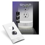 SnapPower MotionLight for Duplex Outlets: Built-In LED Night Lights, Motion Detecting Sensor, Bright/Dim/Off Options Wall Plate - White (2 Pack)