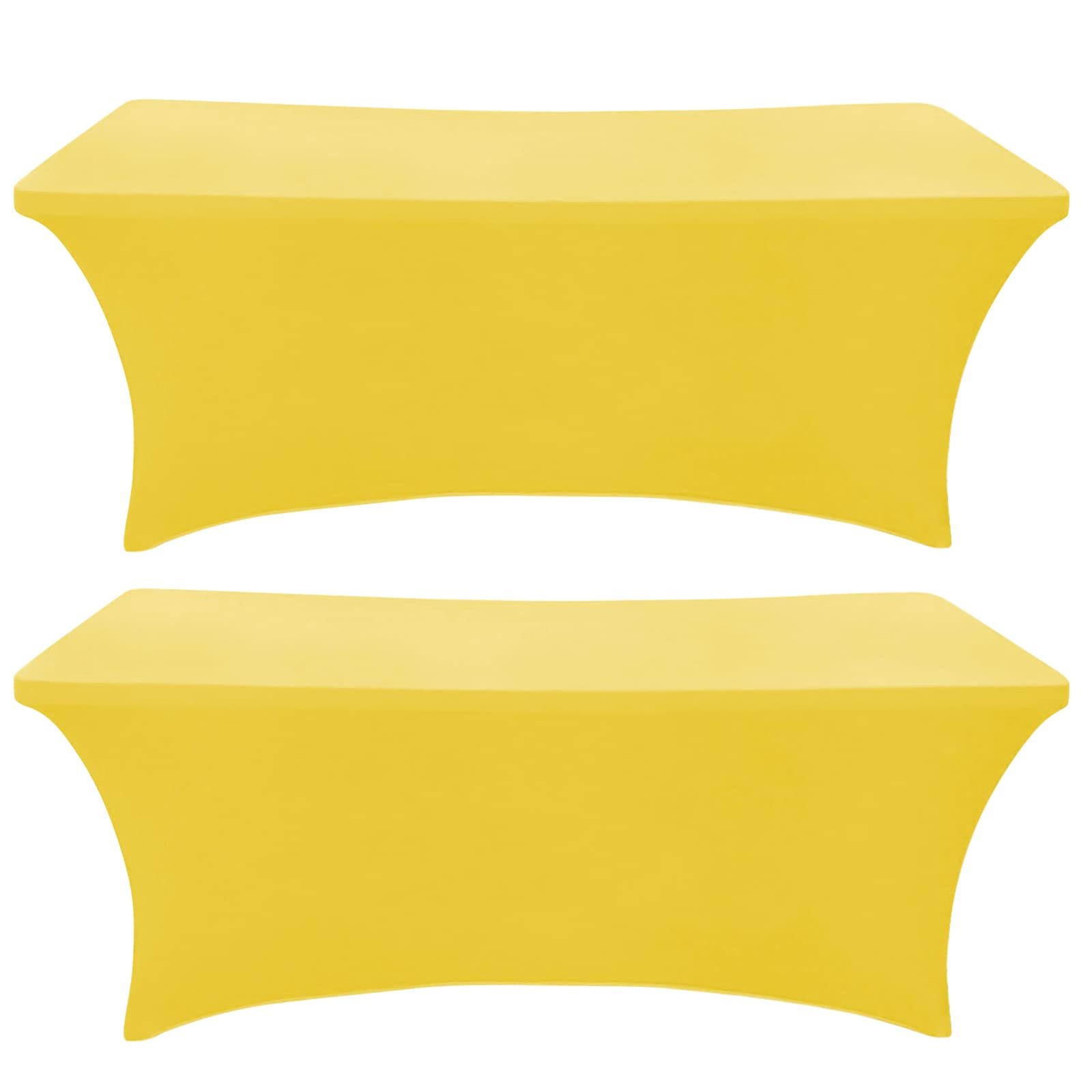 87fa252b6f8da915332a885b2cddab459c8c3f4cd49732eb005ce3328d2a838c.jpg SEPARO -2 Pack, 6 ft Spandex Table Cover Fitted Rectangular Tablecloth Stretchable Fabric Lycra Tablecloth Wrinkle-Free for Part - Image 1