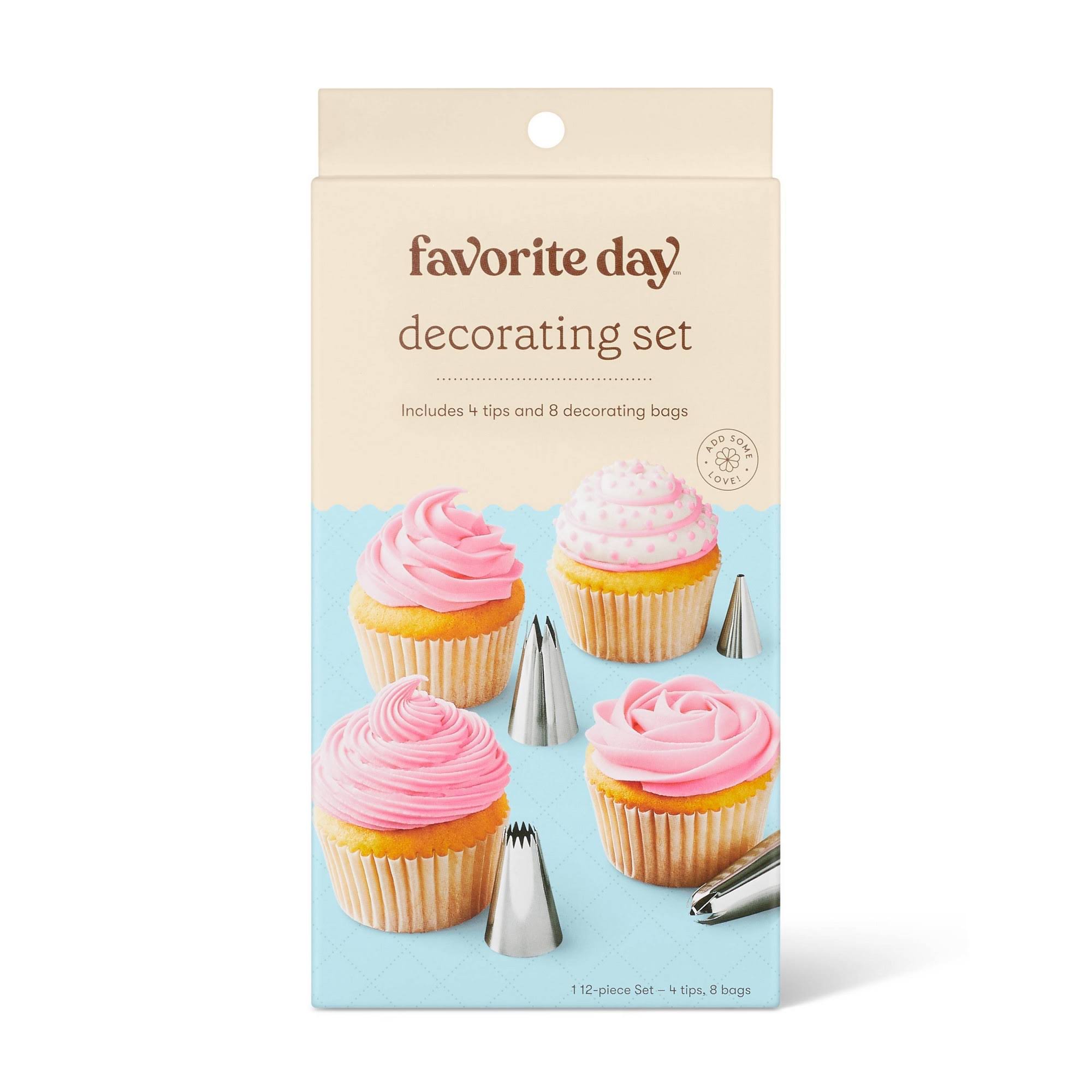 884bc288519e64507b07688fb71b2e24d009721640b7505eafb7f1765f687577.jpg Favorite Day Cupcake Decorating Set - Each - Image 1