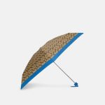 Coach Outlet Mini Umbrella in Signature - Blue