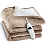 Medical King Heated Blanket, Machine Washable Extremely Soft & Comfortable Electric Blanket Throw Fast Heating with Hand Controller 10 Heating
