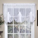 Emelia 40" Fan Insert Sheer Window Curtain in White