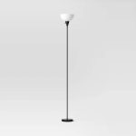 Room Essentials Torchiere Floor Lamp - Black - 1 Each