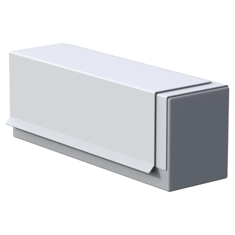 FlashCo 2" x 4" x 10' TPO Clad Metal Drip Edge - White