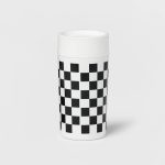 Room Essentials Double Wall Coffee Tumbler - Checkered - 12 oz