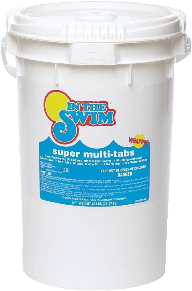 88b566a042cb88d0a55e146338ed2104ddca880eb522d3b2a16617b3d707aa6b.jpg in The Swim 3-Inch Super Multi-Tabs Chlorine Tablets - 48 Pounds - Image 1