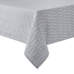 Martha Stewart Honeycomb Tablecloth, 60"x102", Charcoal Grey