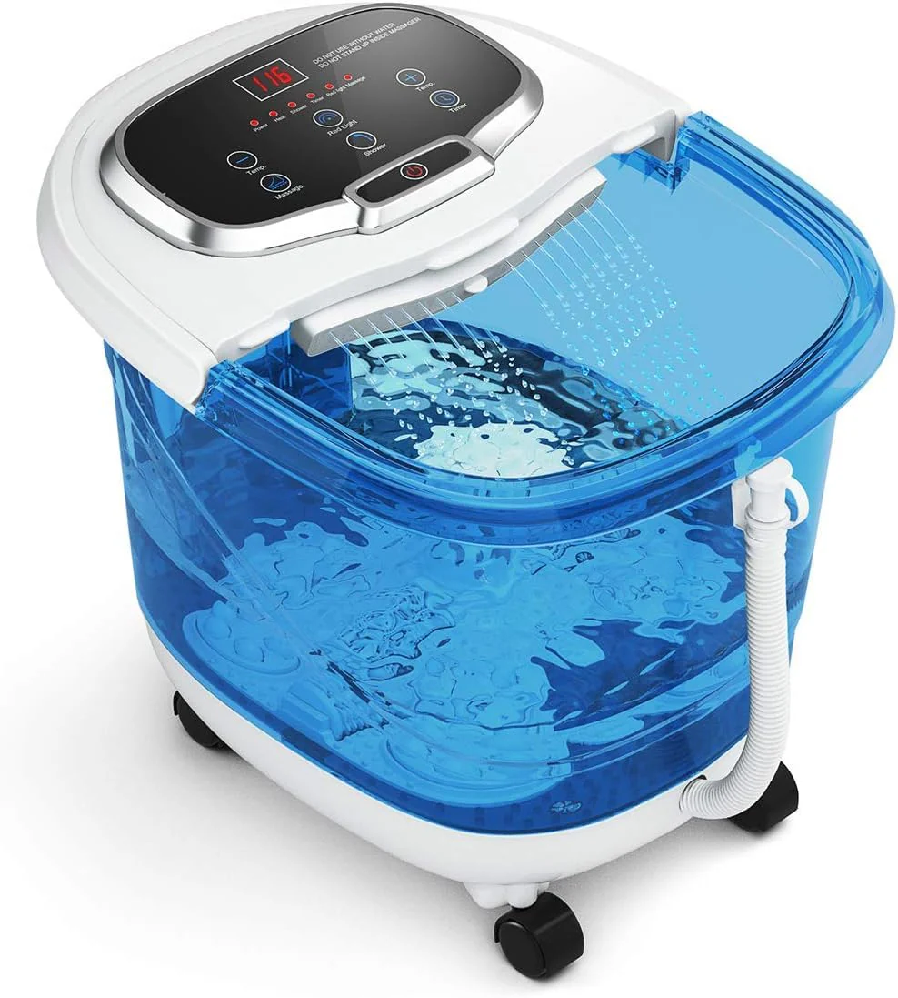 88e1856723ffdeb519b8d41b260b29d50bc1ad82b8f28aa0fd8eff31dce97458.webp Giantex Foot Spa Bath Massager with Heat. Adjustable Water Shower - Image 1