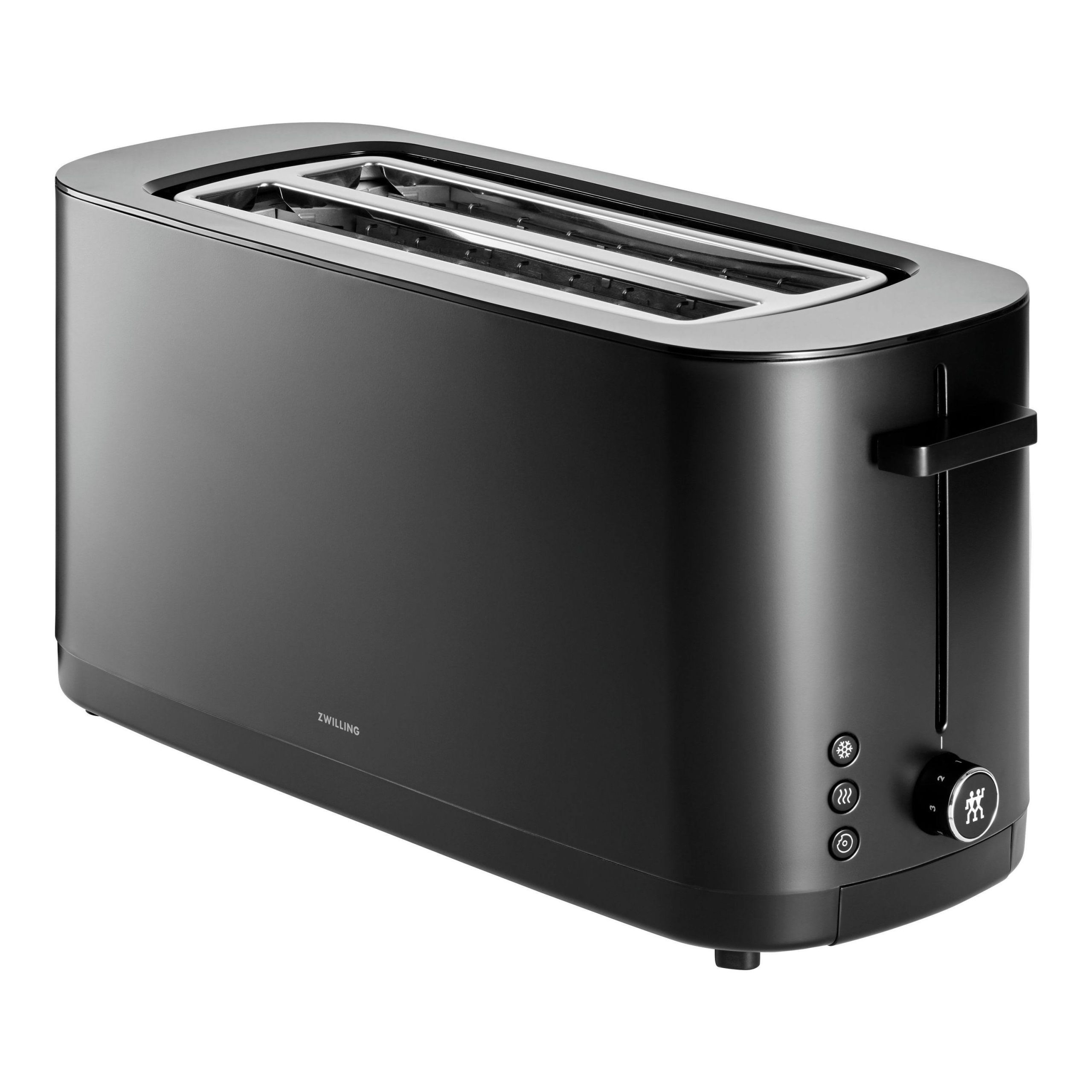 88ef2c0fc7ac3c3b6e41674c91142b085bad5bd4953db0fe34d4244fcb368edd.jpg Zwilling Enfinigy 2 Long Slot Toaster - Black - Image 1