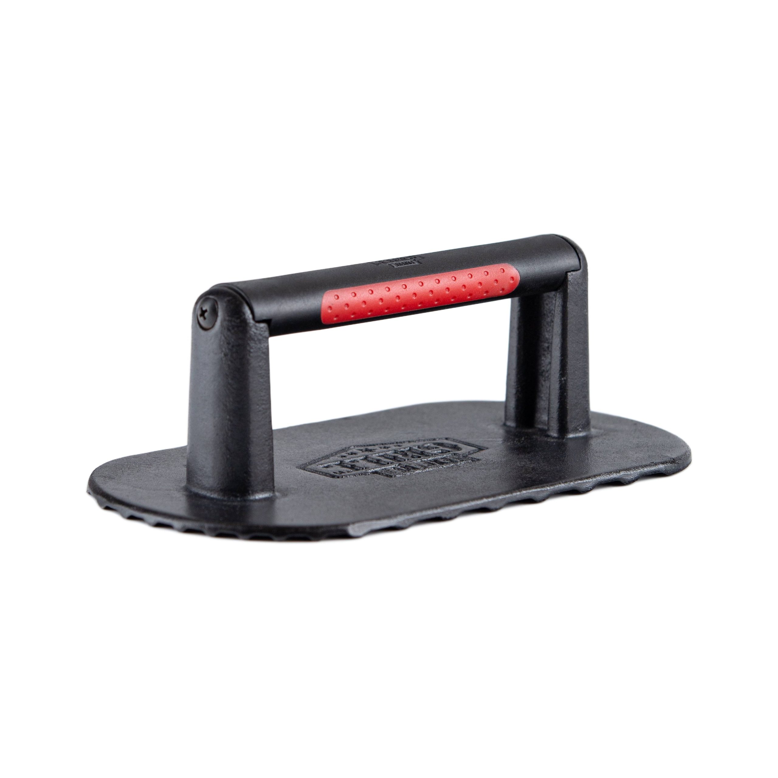 Expert Grill 2 Pound Pre-Seasoned Cast Iron Griddle Press with Nylon Handle