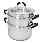 Tramontina Stainless Steel 3 Quart Steamer & Double-Boiler, 4 Piece
