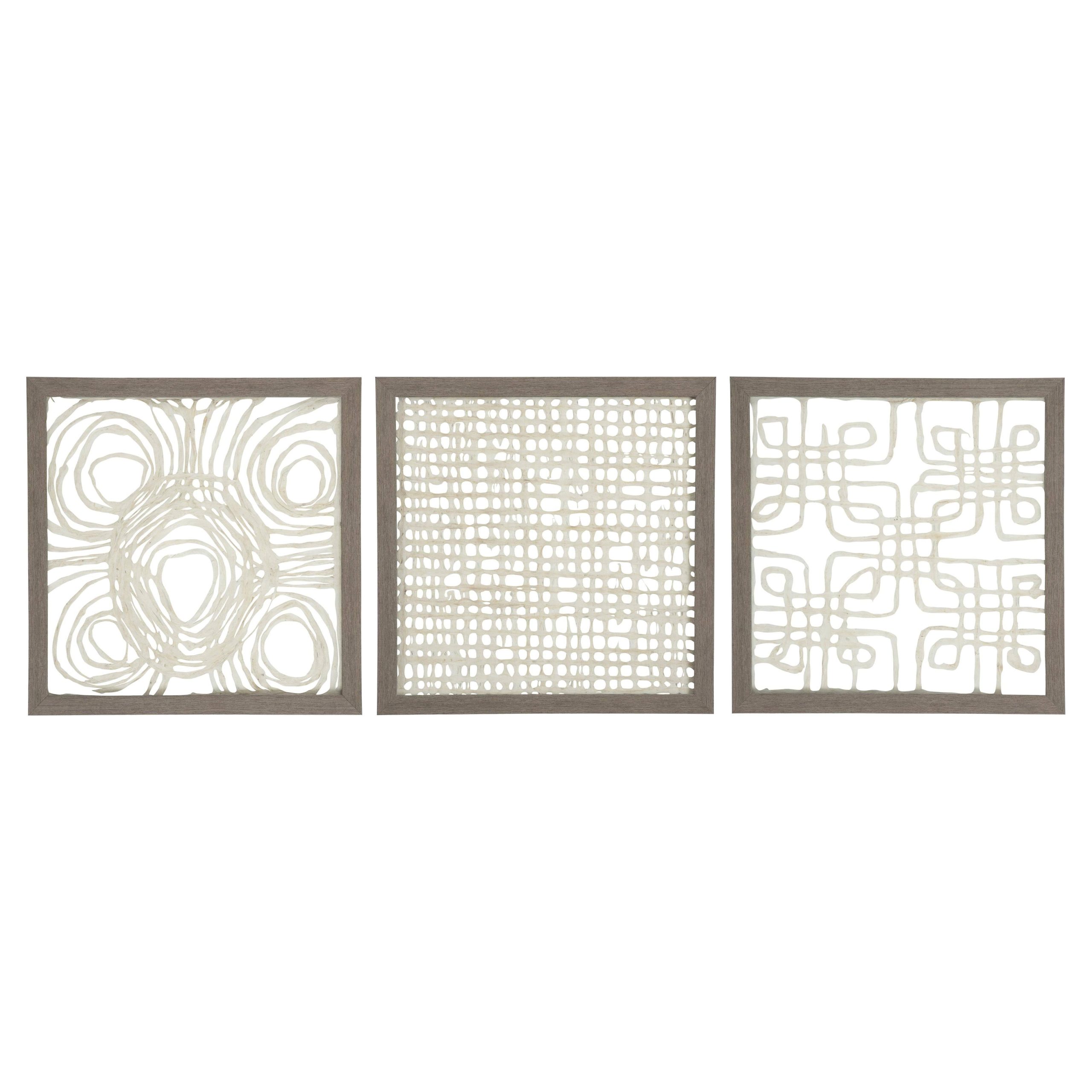 890932f10a8ddddbd33523ee2c65bc18b52aa17f3d2b9f4db9ad1c2eb6964bb6.jpg Signature Design by Ashley Odella 3-Piece Paper Wall Decor Set - Image 1
