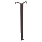 Haute Decor Adapt Adjustable Wreath Hanger, Top & Length Adjustable Version - Matte Brown