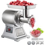 VEVOR 1100-Watt Silver Electric Meat Grinder 550 lbs./Hour Commercial