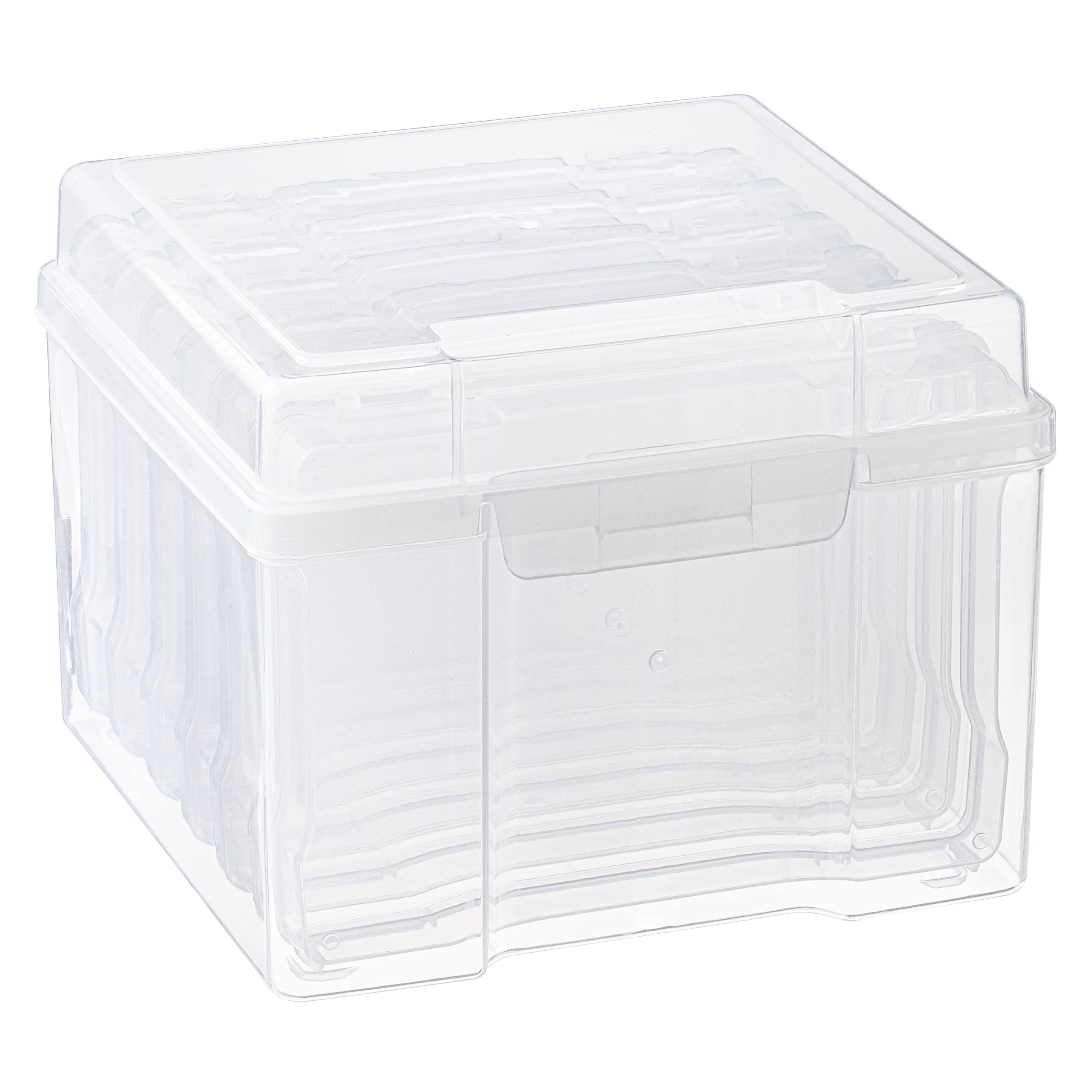 8932d30f17aed4e9f95ced595d21934e945f5b19e65db64aef9c25efa5684ba4.jpg Clear Photo Storage Case by Simply Tidy | 8.4" x 8.5" x 6.4" | Michaels - Image 1