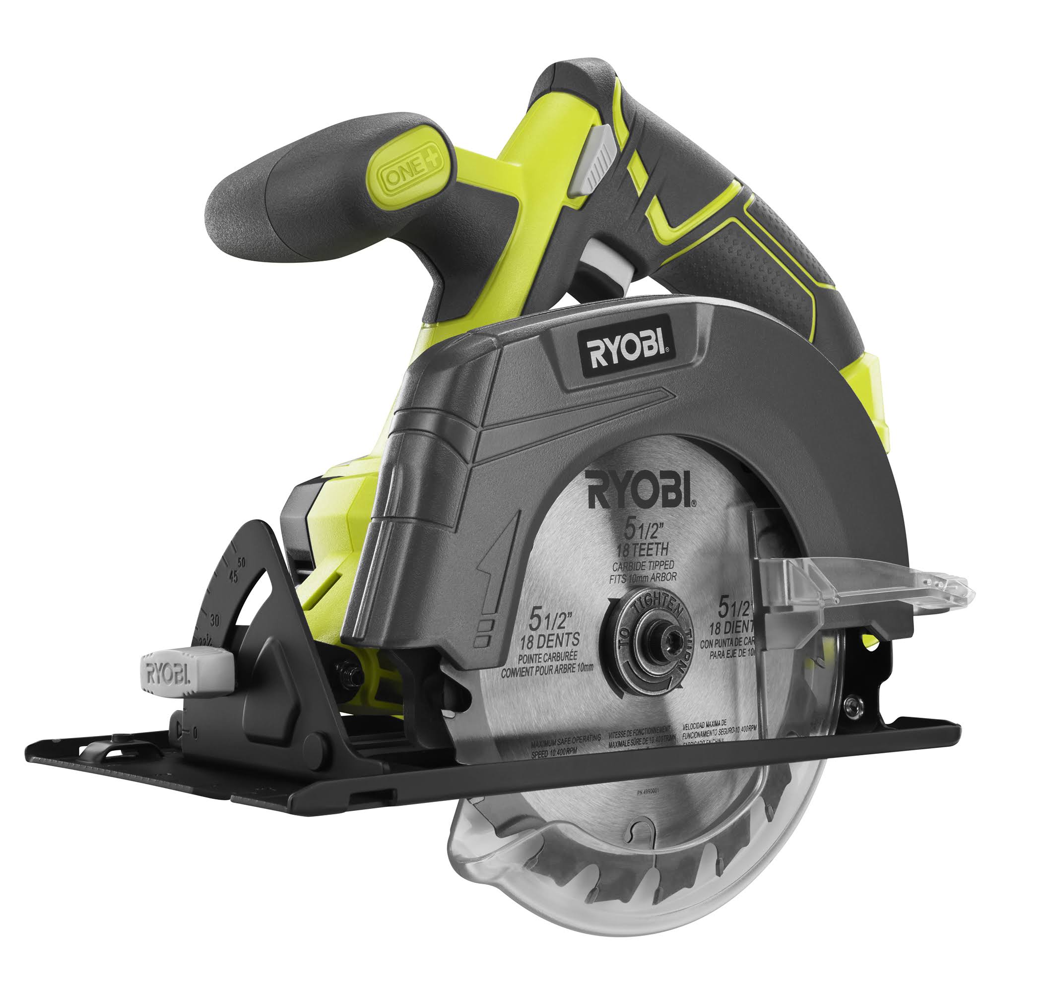89367d090d7e9d9f54be18ca98d106c71756c7eac714f5fef3655159a62c1135.jpg Ryobi One+ 18V Cordless 5 1/2 in. Circular Saw (Tool Only) - Image 1