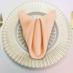 Linentablecloth 20-inch Polyester Napkins (1-Dozen) Peach