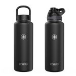 ICEWATER-40 oz, Auto Spout Lid, Stainless Steel Water Bottle, BPA Free, Double Walled Vacuum, Lockable Lid, Leak Proof, Pop-Up Top, One-Hand