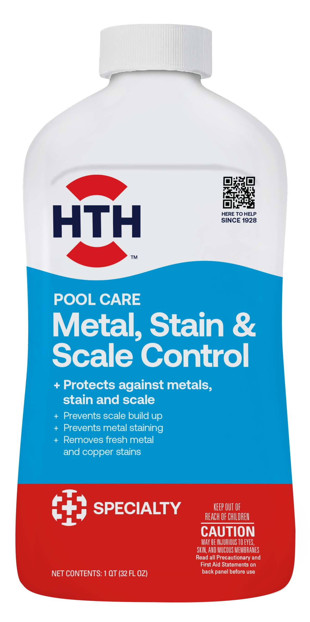 89a031431d857d1e98cc4ff51320bb7e5943123ac5b75502d5904b13325c75b6.jpg Hth Pool Care 1 qt. Liquid Metal, Stain & Scale Control - Image 1