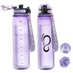 Live Infinitely 24 oz Water Bottle w/ Time Marker Insulated Measured Water Tracker Screen BPA Free Gym Water Bottle Locking Flip Top Lid