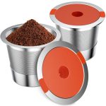Reusable K Cups for Keurig | Keurig Reusable Coffee Pods Compatible with 1.0 and 2.0 Keurig Single Cup Coffee Maker Stainless Steel K Cup,BPA Free(2