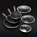 Hybrid Fry Pan Set with Lids, 6 - Pc