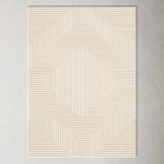 Balsham Geometric Cream Area Rug AllModern Rug Size: Rectangle 7'10" x 10'