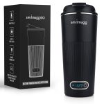 SmrtMugg Go Heated Coffee Mug, Travel Mug, 135 oz Smart Mug, Battery Powered Heated Coffee Mug, Great for Coffee and Tea, Snap O