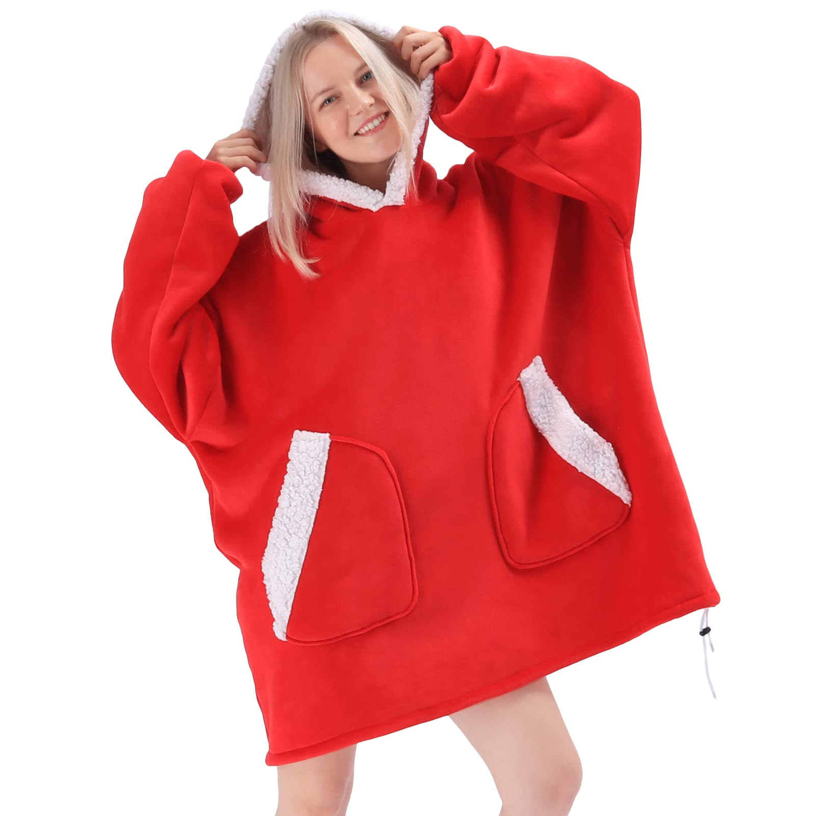 89eb14a9ce0e10ab463c40b27c4aa7f3772fbe26eacd54d3aac787a177cf9142.jpg Comore Blanket hoodie-Oversized Wearable Blanket Sweatshirt Cozy Warm Christmas - Image 1