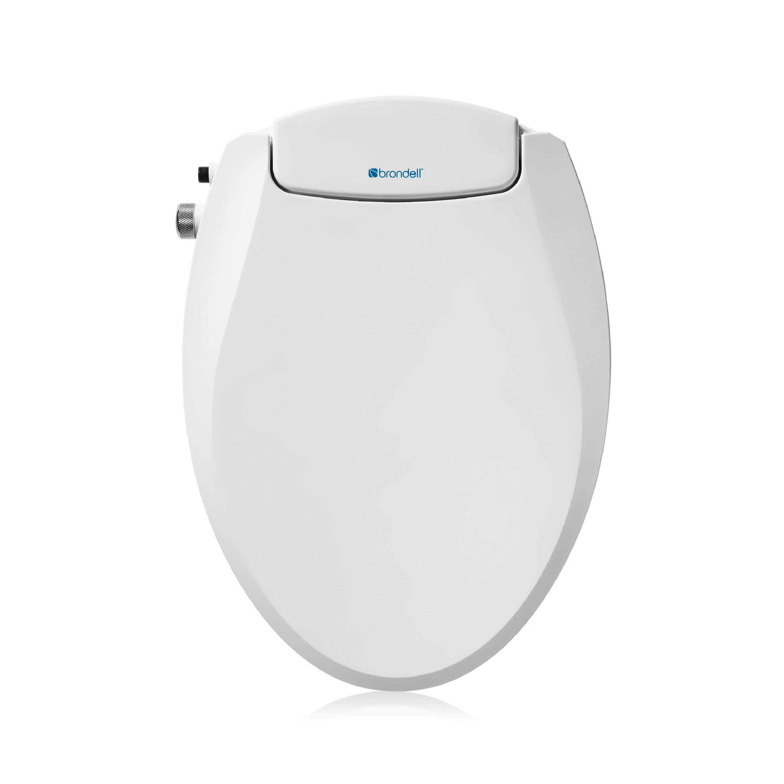 89f8efda6192af68619c9c7b6572c91483fb21869ac71eb5ed3ddbeec1d8037d.jpg Non-Electric Bidet Toilet Seat, White, Brondell Swash Ecoseat, Fits Elongated - Image 1