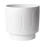 Better Homes & Gardens Pottery 12 inch Amy Ceramic Planter, White