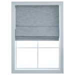 Belmar Washable Cordless Room Darkening Woven Fabric Roman Shades for Windows Pull-Down Blind for Home, Bedroom, Living Room, Kitchen, Two-Tone