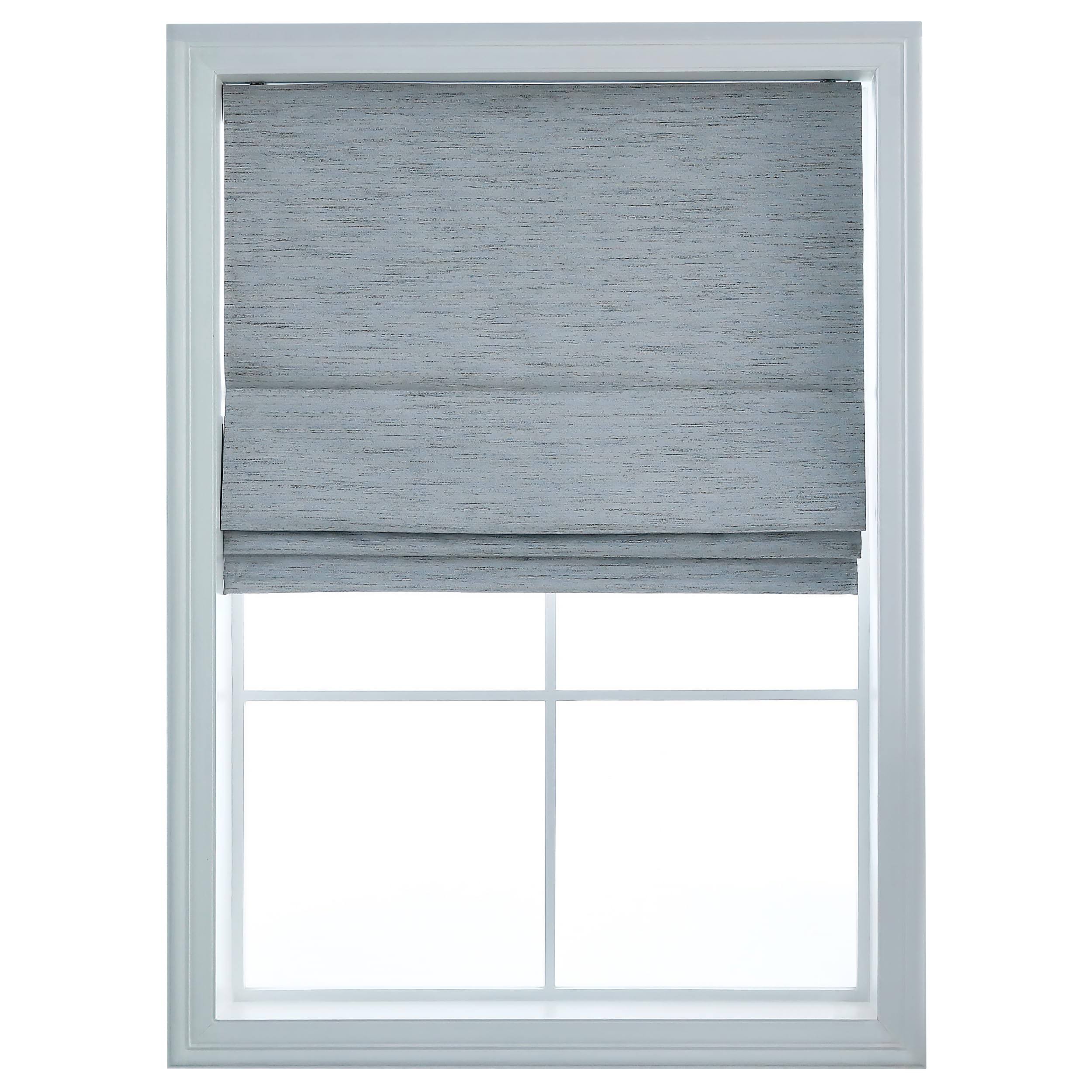 8a36f266eaec8fe24a2a1ffa2613c0f72b1cb8cb6285240b18c1994a39c4605d.jpg Belmar Washable Cordless Room Darkening Woven Fabric Roman Shades for Windows Pull-Down Blind for Home, Bedroom, Living Room, Kitchen, Two-Tone - Image 1