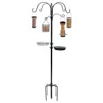 Ashman Premium Bird Station & Birdbath Kit w/ 4 Feeders, 91" Tall, 2 Sided Hook