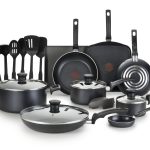 T-Fal Essentials 20 Pc. Nonstick Cookware Set, Black
