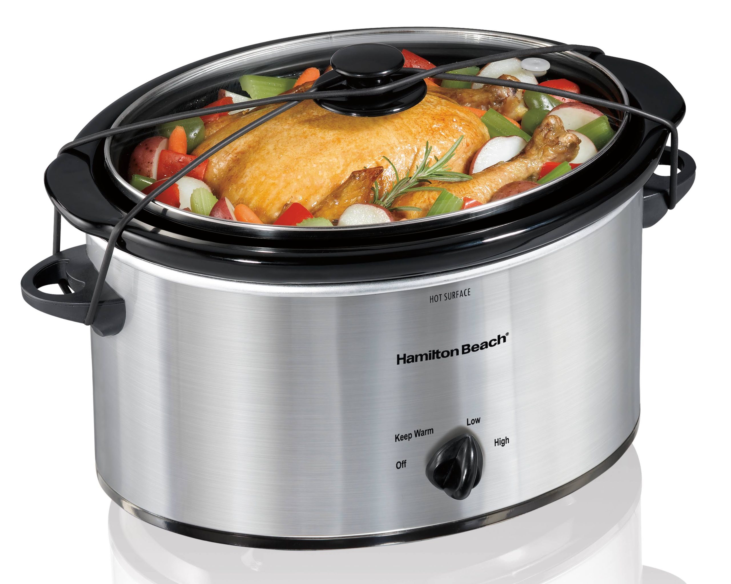 8ac51e5b3324dcfa30016259b9badc2ac89251267860f2a55a53136ddf36ae90.jpg Hamilton Beach 5 Quart Portable Slow Cooker - Image 1