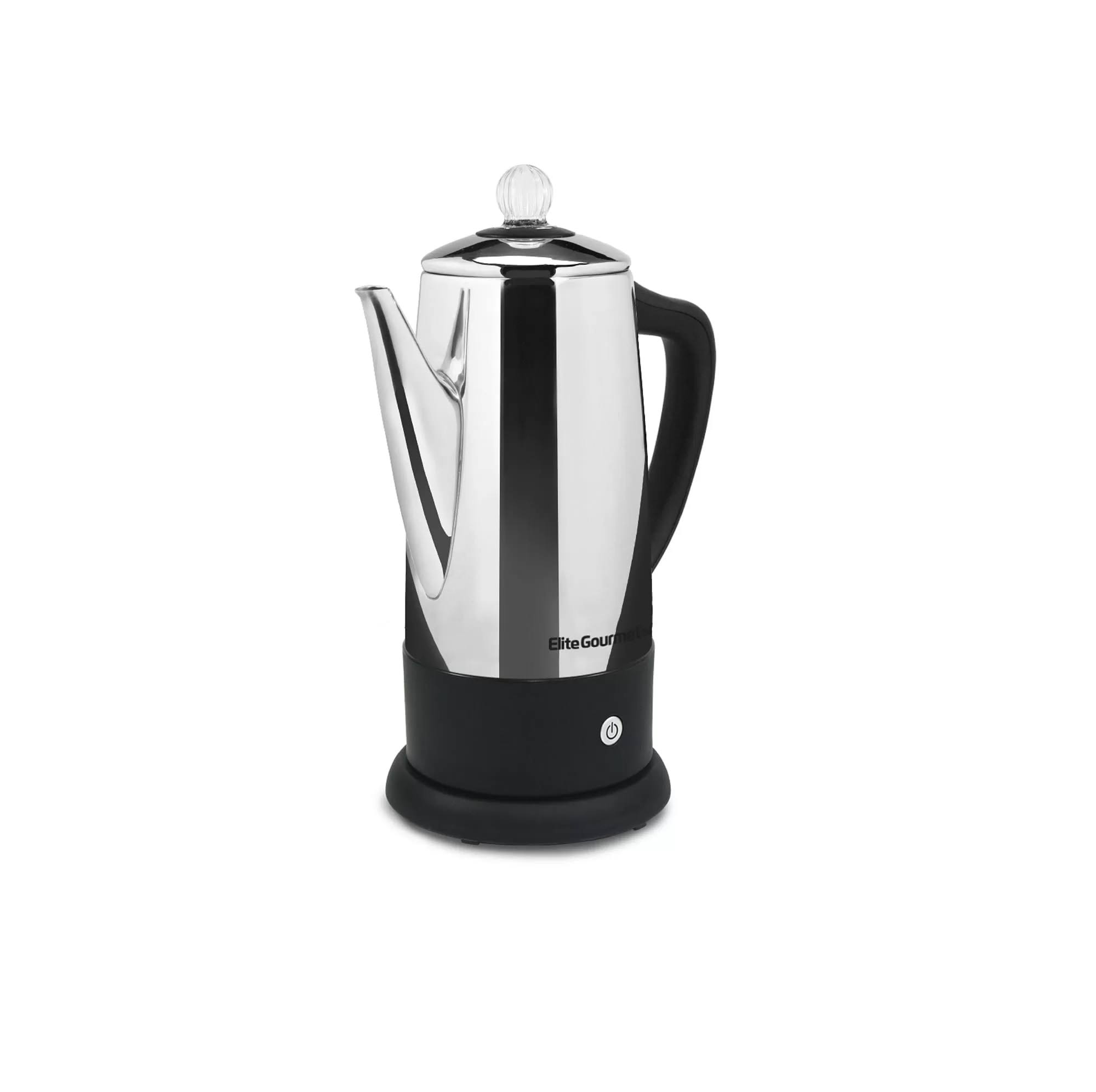 8ae8ce5ee7cb1959f62c01a3bdb6cf1afae150ed67f642315c472f0a9287b5bb.jpg Elite Gourmet EC812 Electric Coffee Percolator 12-Cup, Stainless Steel - Image 1