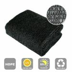 50% Sunblock Shade Cloth Net Black Resistant - Garden Shade Mesh Tarp for Plant Cover, Greenhouse, Chicken Coop, Tomatoes, Plants, 6ftx10ft, Black,
