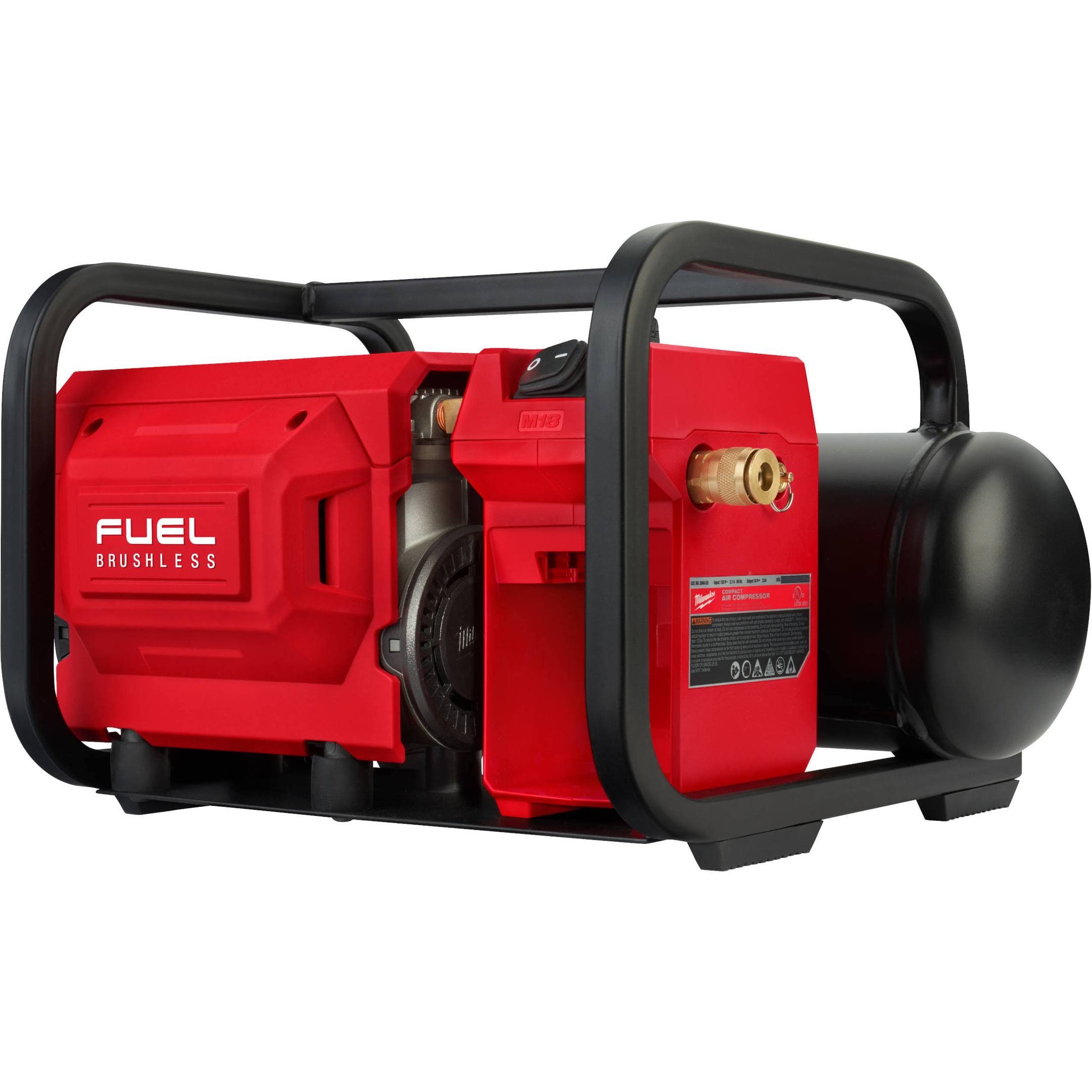 8af87ba2af220cc4195f208392cd16a6855dca985c28316dddcfa78c0492b81b.jpg Milwaukee 2840-20 - M18 Fuel 2 Gallon Compact Quiet Compressor-Instock - Image 1
