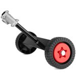 Homaisson Weed Wacker Wheel, Adjustable Support Wheels Auxiliary for Mower, Auxiliary Support Straight Wheels Mower Attachment for Weed Trimmer Gas