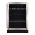 Vissani 23.4 in. 50 Bottle, 154 Can, Wine and Beverage Cooler with Stainless Steel Door, Stainless and Black